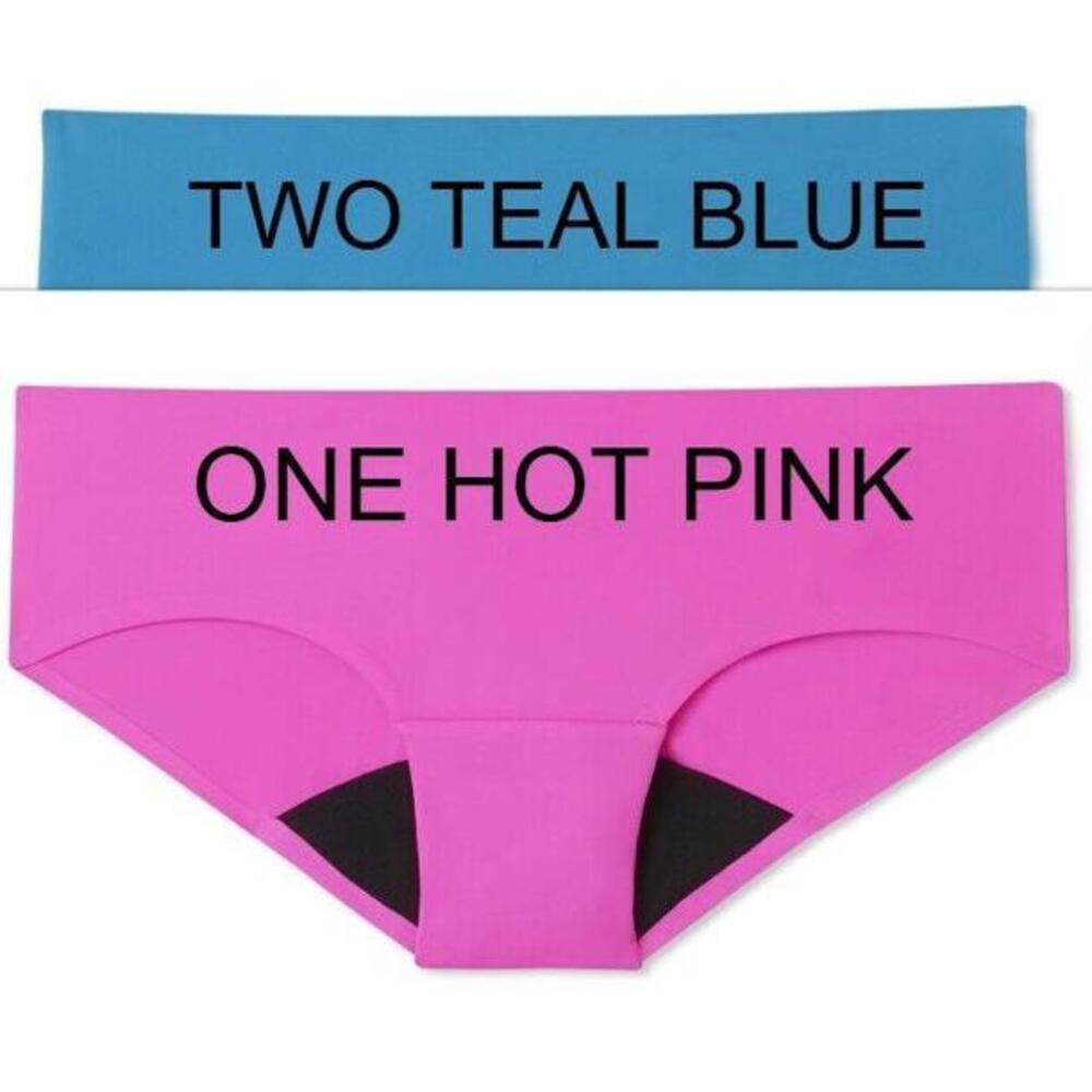 3 PAIR RUBY BLISS HIPSTER LEAK PROOF PERIOD PROTECTION PANTIES VARIETY WOMENS XL